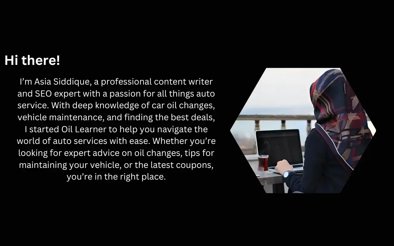 Split image showing content writing and SEO expertise in automotive on one side, and a portrait of the website owner on the other.